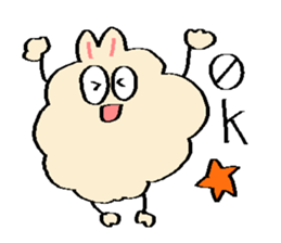 Dust rabbit.(6) sticker #9530786