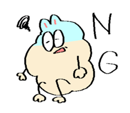 Dust rabbit.(6) sticker #9530787