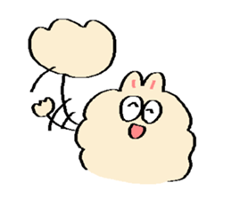 Dust rabbit.(6) sticker #9530791