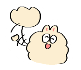 Dust rabbit.(6) sticker #9530791