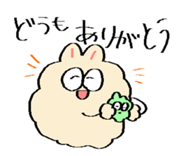 Dust rabbit.(6) sticker #9530795