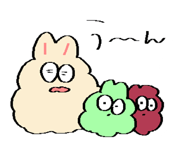 Dust rabbit.(6) sticker #9530804