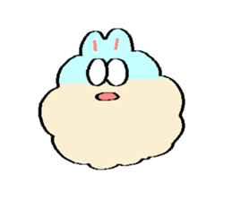 Dust rabbit.(6) sticker #9530810