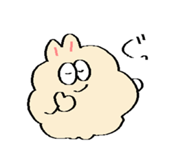 Dust rabbit.(6) sticker #9530814