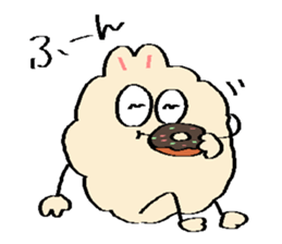 Dust rabbit.(6) sticker #9530816