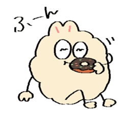 Dust rabbit.(6) sticker #9530816