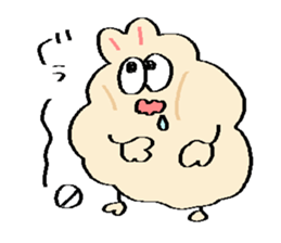 Dust rabbit.(6) sticker #9530818