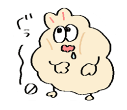 Dust rabbit.(6) sticker #9530818