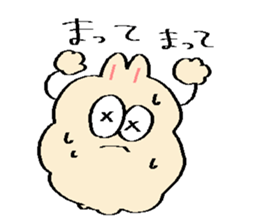 Dust rabbit.(6) sticker #9530819