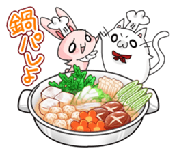 Menu Table of Tsukimaro and Hitcho sticker #9532050