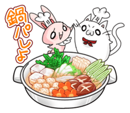 Menu Table of Tsukimaro and Hitcho sticker #9532050