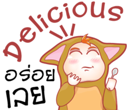 cartoon little baby mascot sticker #9532588