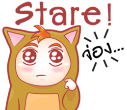 cartoon little baby mascot sticker #9532594