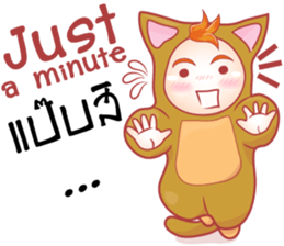 cartoon little baby mascot sticker #9532597