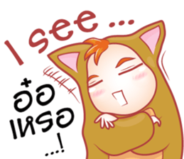 cartoon little baby mascot sticker #9532599