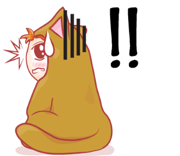 cartoon little baby mascot sticker #9532611