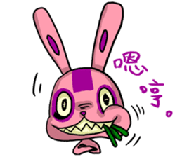 Funny Crazy Rabbit sticker #9533317