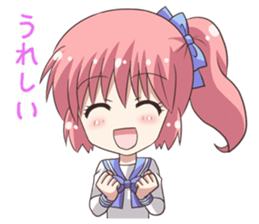 Sticker of an docile high school girl sticker #9534914