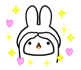Petty-minded rabbit sticker #9535105