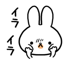 Petty-minded rabbit sticker #9535108