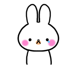 Petty-minded rabbit sticker #9535114