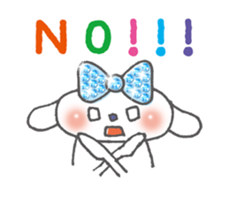 The brilliant ribbon girl and Whitina sticker #9535306