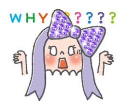 The brilliant ribbon girl and Whitina sticker #9535313