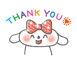 The brilliant ribbon girl and Whitina sticker #9535317