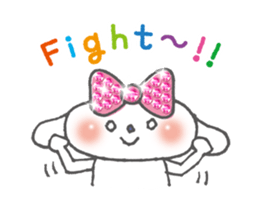 The brilliant ribbon girl and Whitina sticker #9535323