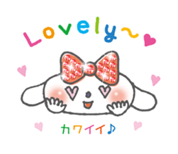 The brilliant ribbon girl and Whitina sticker #9535325