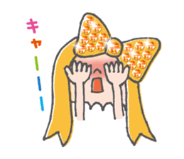 The brilliant ribbon girl and Whitina sticker #9535328