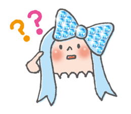 The brilliant ribbon girl and Whitina sticker #9535331