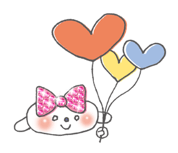 The brilliant ribbon girl and Whitina sticker #9535335