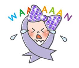 The brilliant ribbon girl and Whitina sticker #9535338