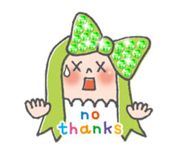 The brilliant ribbon girl and Whitina sticker #9535339