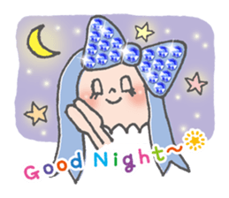 The brilliant ribbon girl and Whitina sticker #9535341