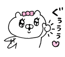 Let's accompanied by a bear~kawaii ver2~ sticker #9535467