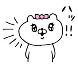 Let's accompanied by a bear~kawaii ver2~ sticker #9535483