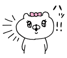 Let's accompanied by a bear~kawaii ver2~ sticker #9535483
