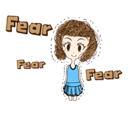 Children curly hair sticker #9535750