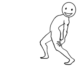 round faced character 3 sticker #9536265