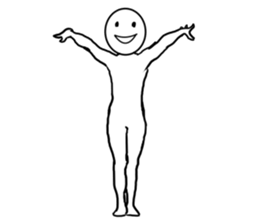 round faced character 3 sticker #9536301