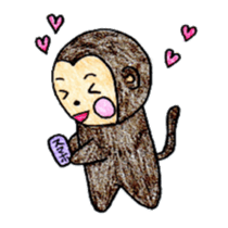 Monkichi Sticker2 sticker #9537795