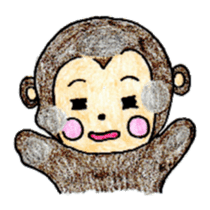 Monkichi Sticker2 sticker #9537797