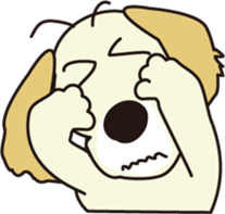 Love Golden retrievers 2 sticker #9539001