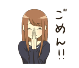 Makeover girls sticker #9539306