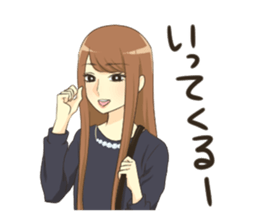 Makeover girls sticker #9539313