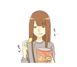 Makeover girls sticker #9539326