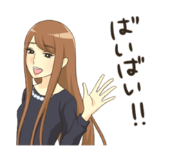 Makeover girls sticker #9539331