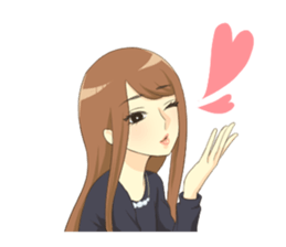 Makeover girls sticker #9539336